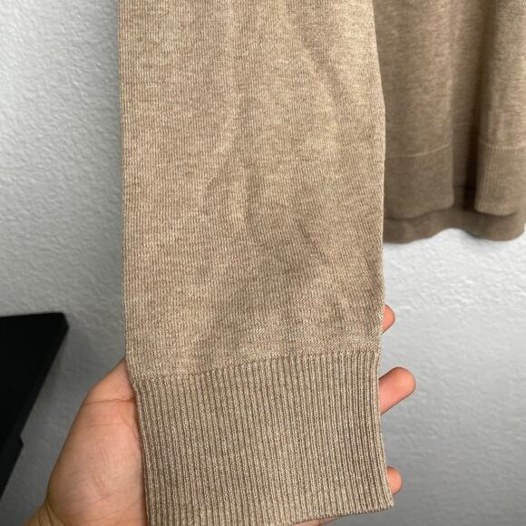 Old Navy Mens Sweater Size L Light Brown Long Sleeve V-Neck Pullover Casual - Picture 9 of 15